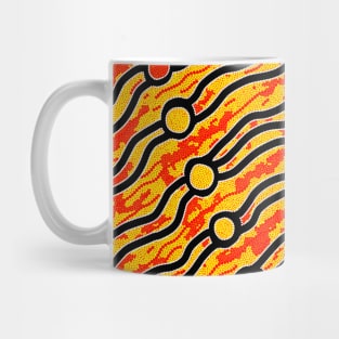 Aboriginal Art - Bush Fire Mug